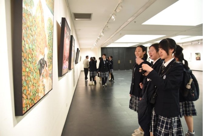 金牛开先河,画社续华章 杭州第七中学美育溯源暨金牛画社首展开幕