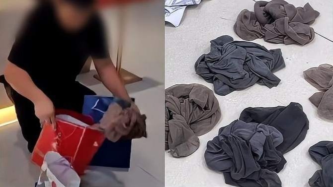 男子开路虎住机场酒店，在垃圾桶捡丝袜被拘：都是空姐穿过的，很好奇
