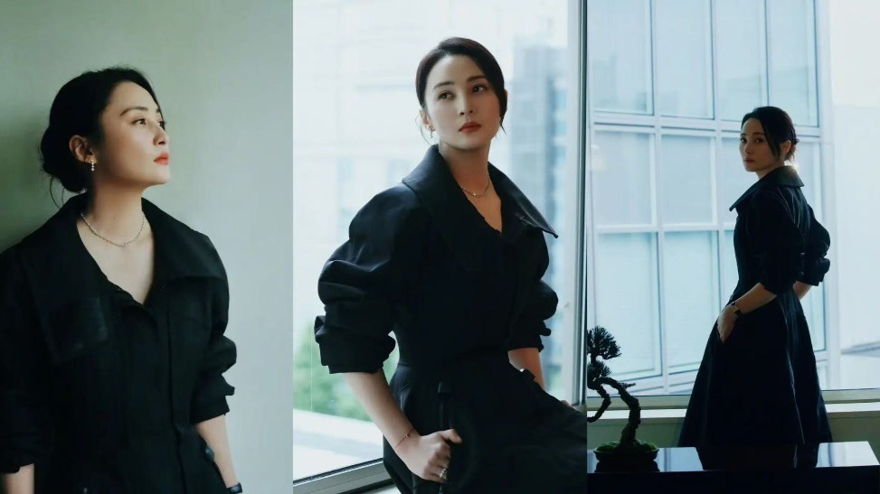 蒋勤勤亮相东京电影节 一袭黑风衣展现高贵气质封面图