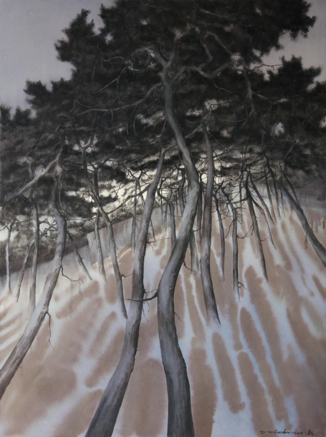 赵龙 《傲骨-38》 2015年 水彩