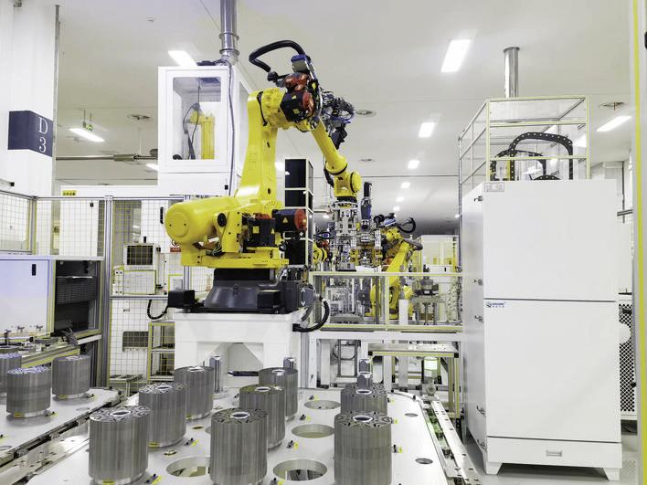 一汽中车电驱动系统有限公司生产车间。 宋莉 摄