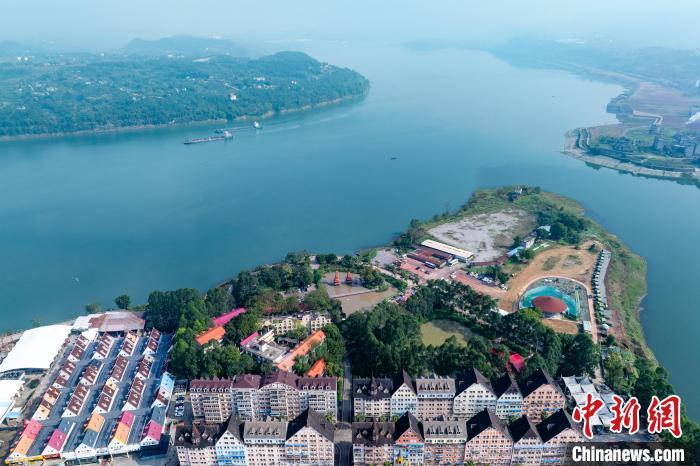三峡库区重庆涪陵再现平湖美景