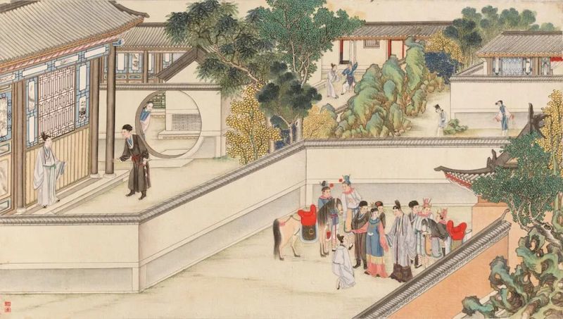 清孙温 红楼梦 第24回 林黛玉遐游听悲曲 宝玉问病至宁国府 醉金刚轻财尚义侠 痴女儿还帕惹相思