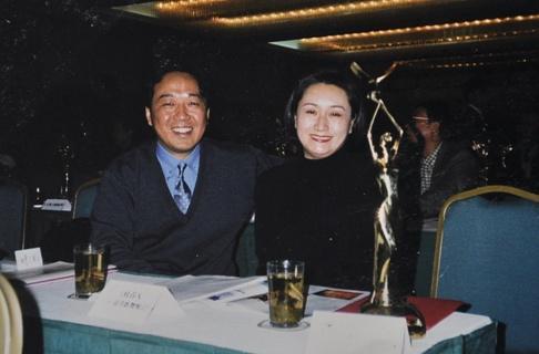 在北京采访王冼平导演.(2001年摄)