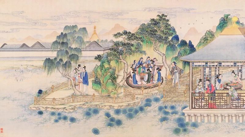 清孙温 红楼梦 第38回 林潇湘魁夺菊花诗 薛蘅芜讽和螃蟹咏