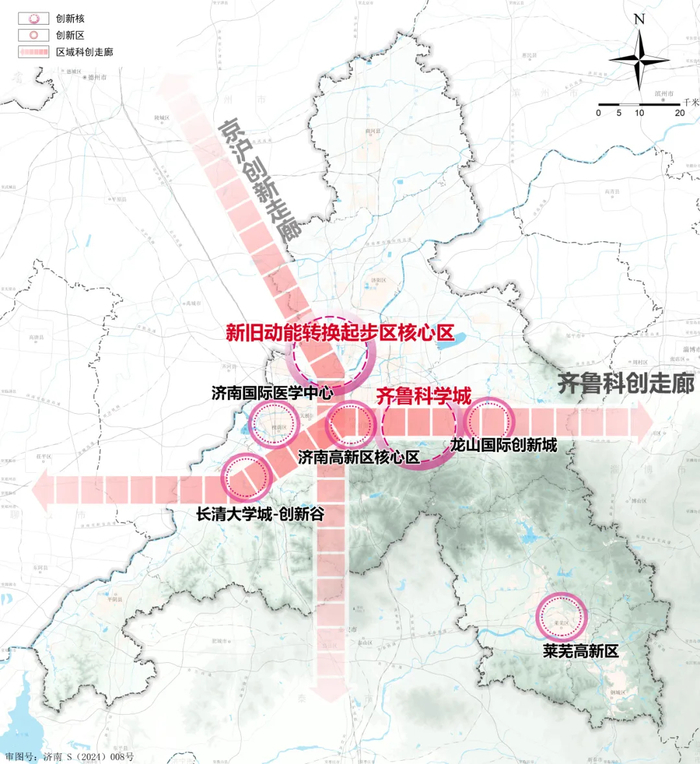 市域科技创新空间布局规划图