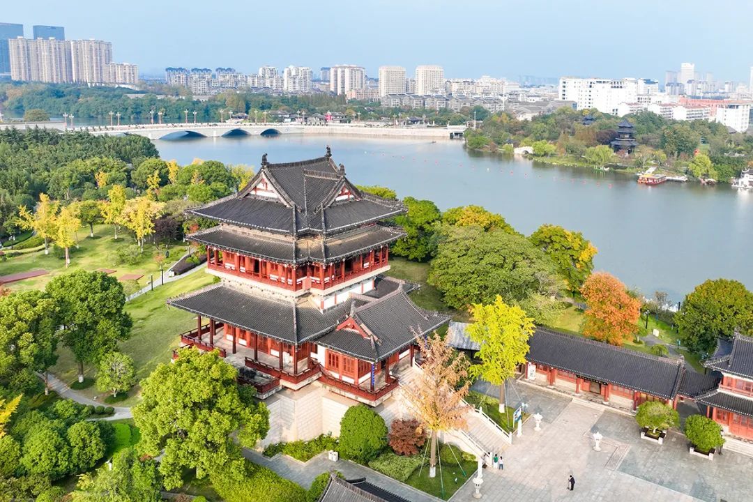 在海陵遇见初冬的浪漫