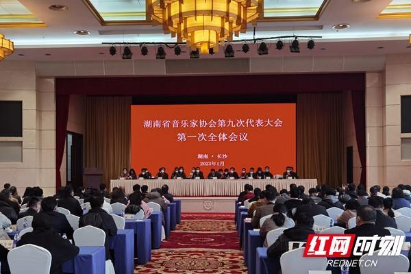 湖南省音乐家协会第九次代表大会现场。