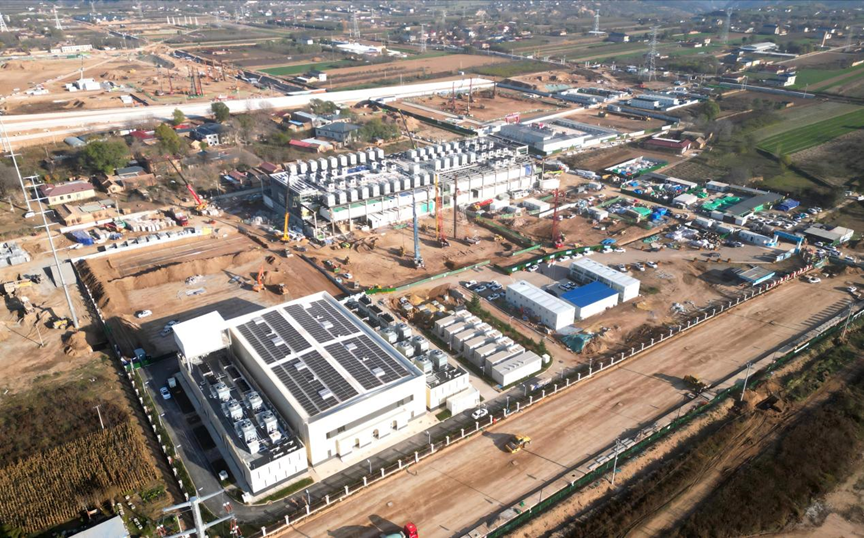 中国移动（甘肃&middot;庆阳）数据中心俯瞰　（冯喜斌　摄）