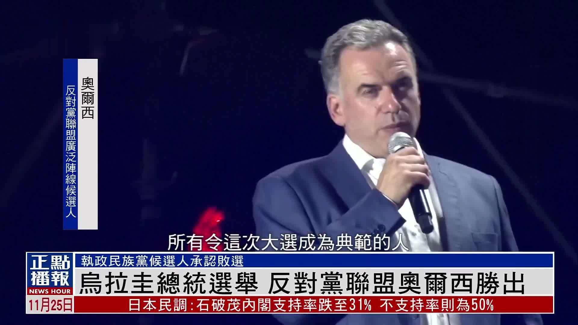 乌拉圭总统选举 反对党联盟奥尔西胜出