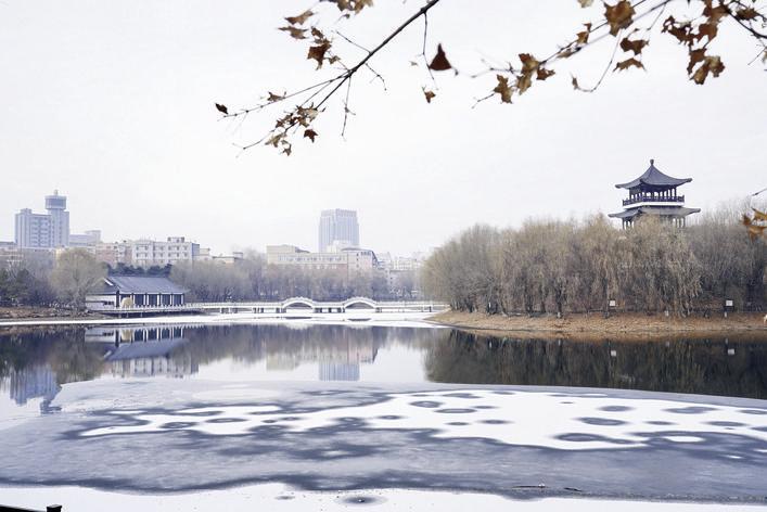 雪后的长春德苑一切都显得那么静谧。