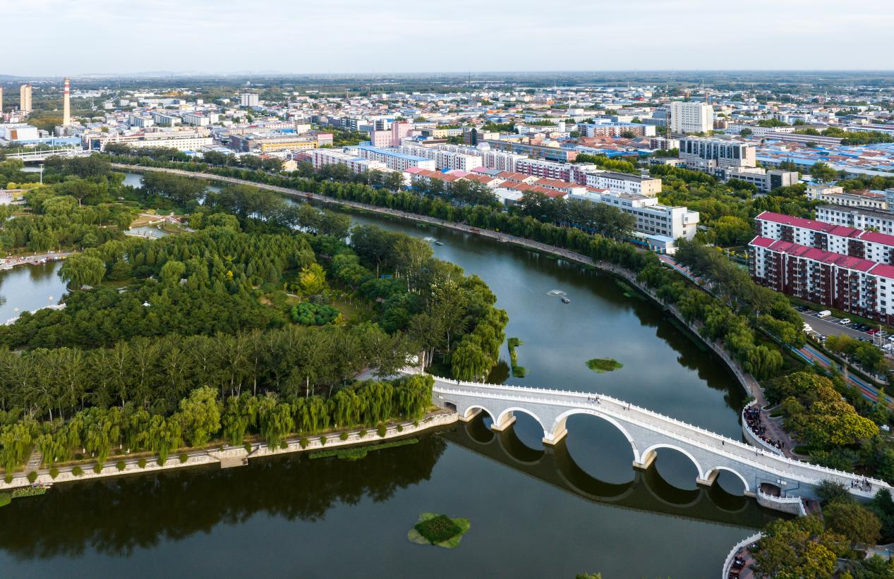 图为三河市泃河绕城。高澍 摄影