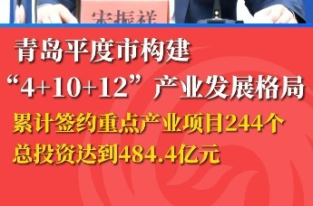 青岛平度市构建“4+10+12”产业发展格局