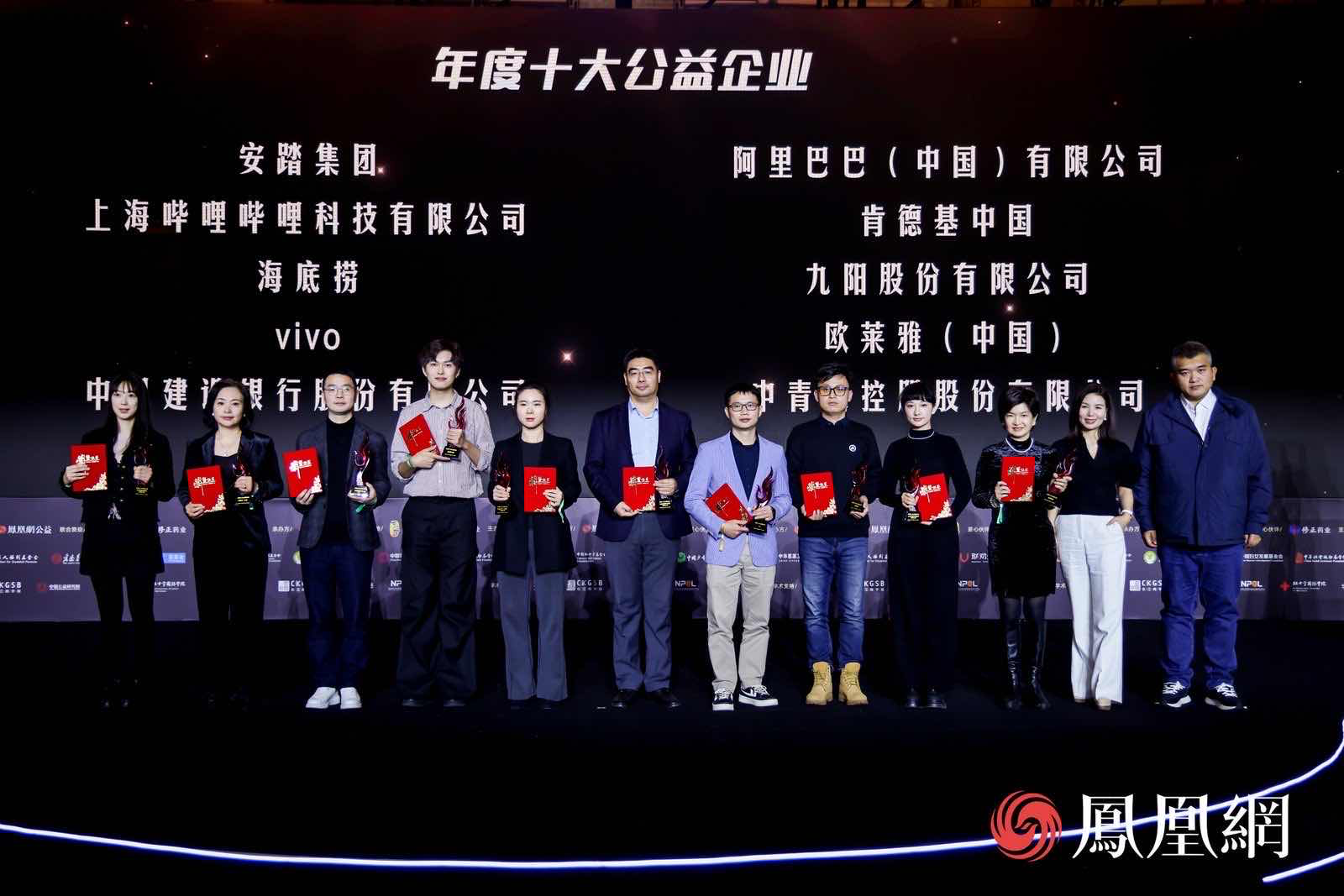 图：年度十大公益企业颁奖