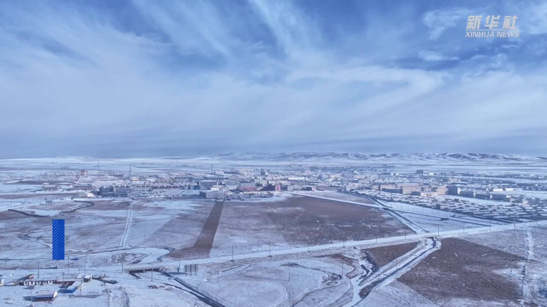 青海泽库县：雪绘冬日草原