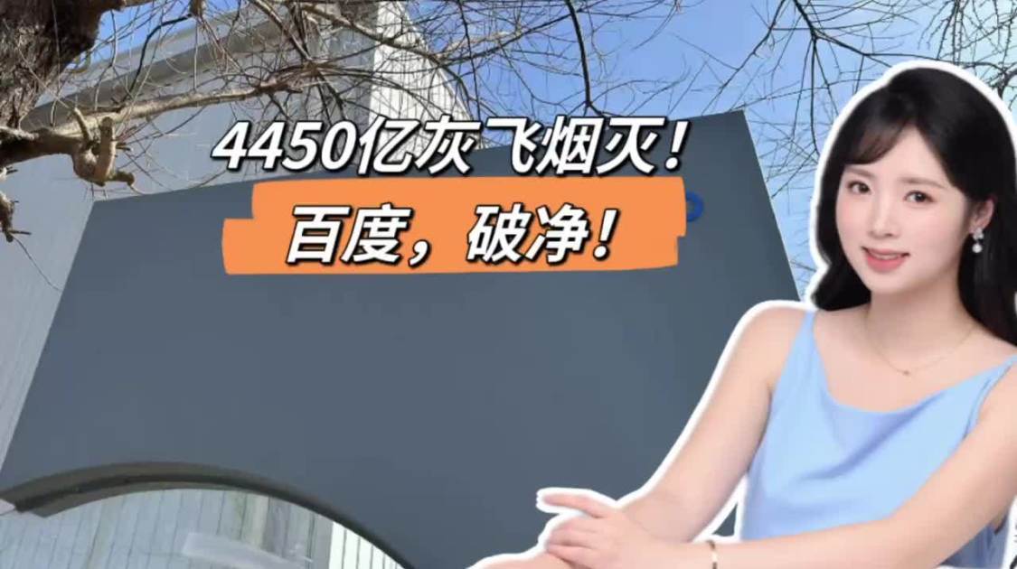 4450亿灰飞烟灭，百度，破净