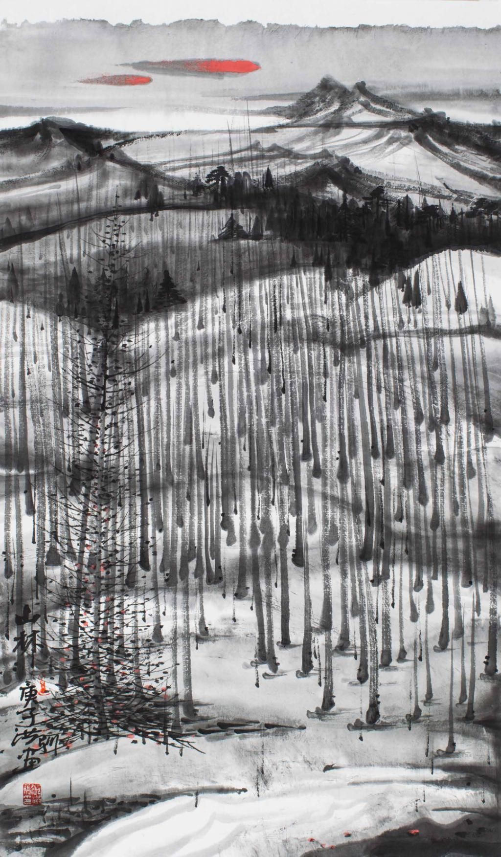 张洪驯 《山林》 2020 中国画