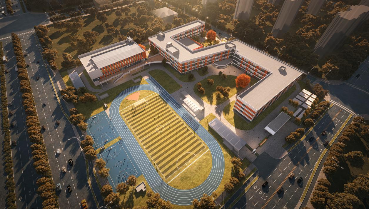 F6-02地块新建小学项目效果图