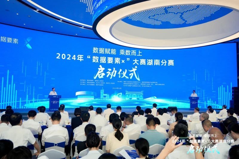 2024年“数据要素×”大赛湖南分赛启动仪式现场。主办方供图