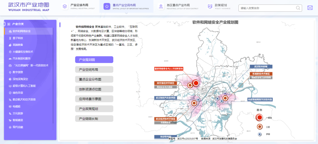 重点产业空间布局截图
