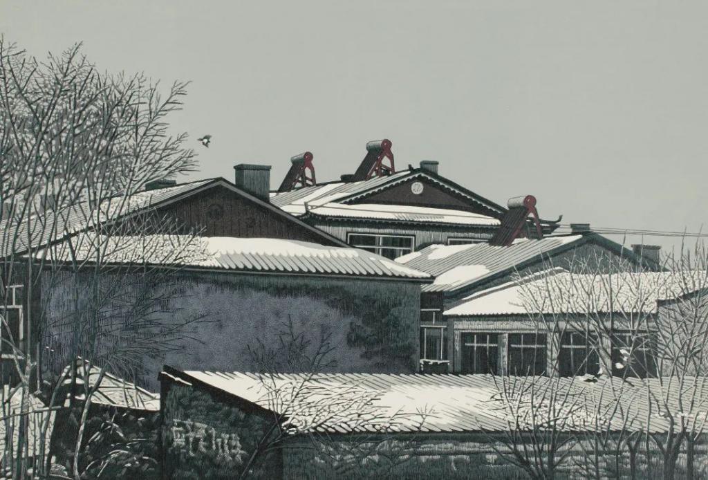 陈超 《北方冬记》 2019 版画