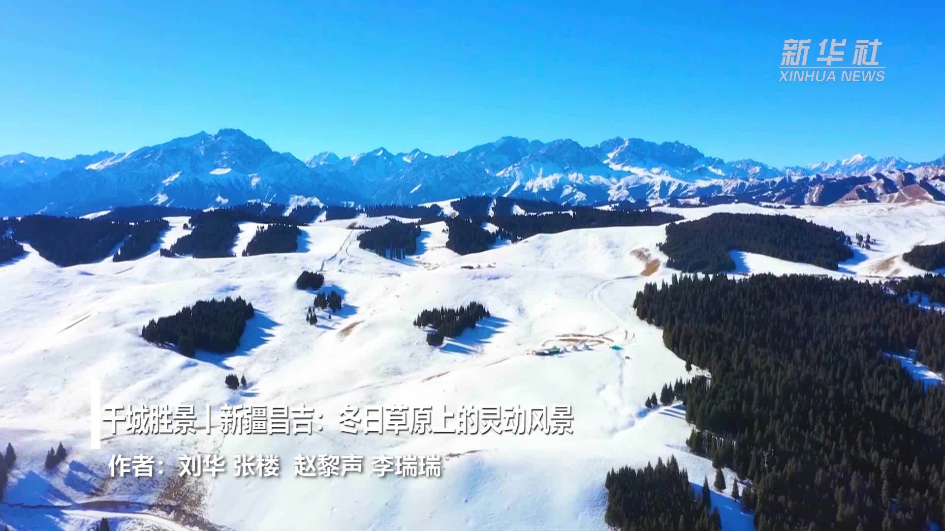 千城胜景｜新疆昌吉：冬日草原上的灵动风景