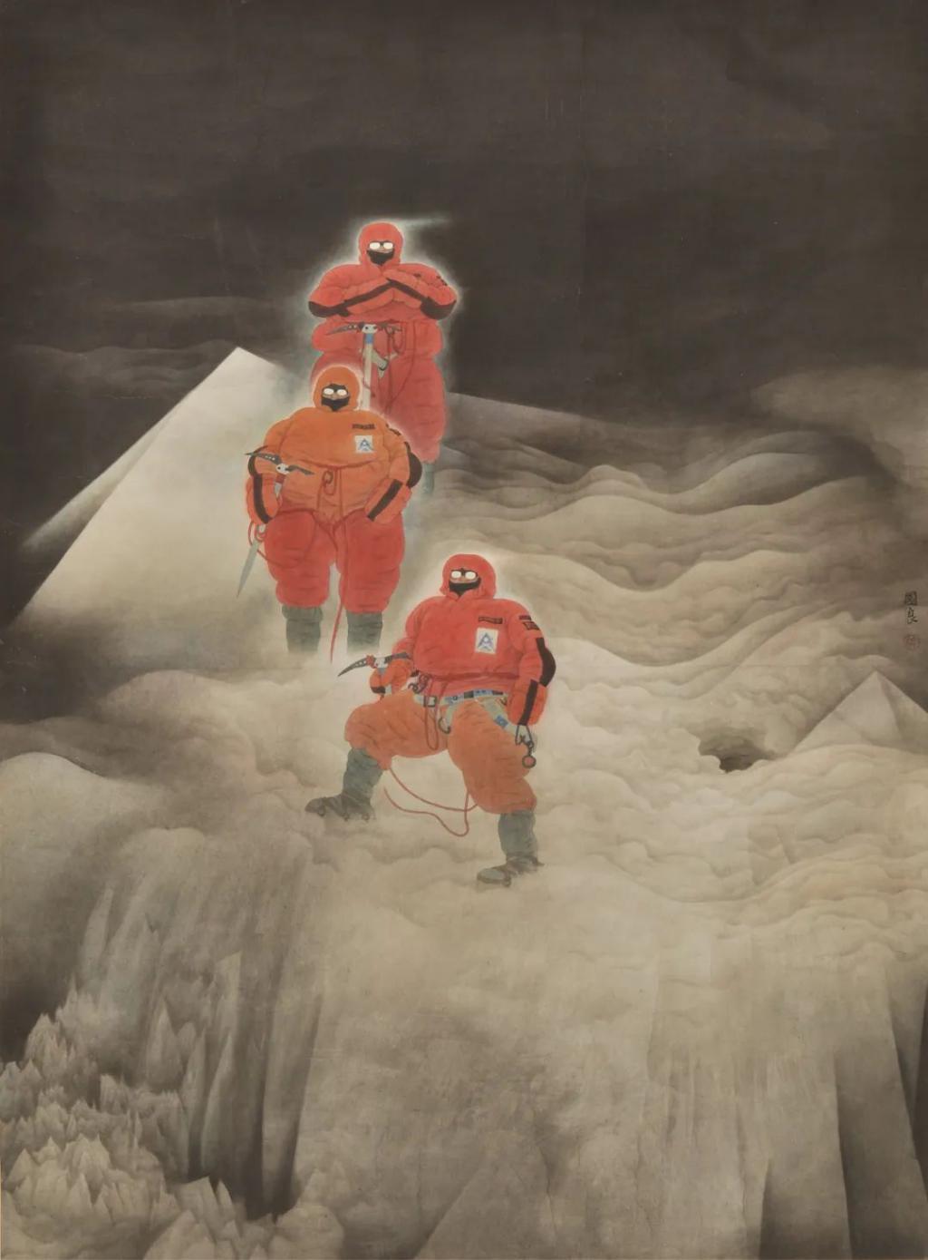 侯国良 《天界》 1990 中国画