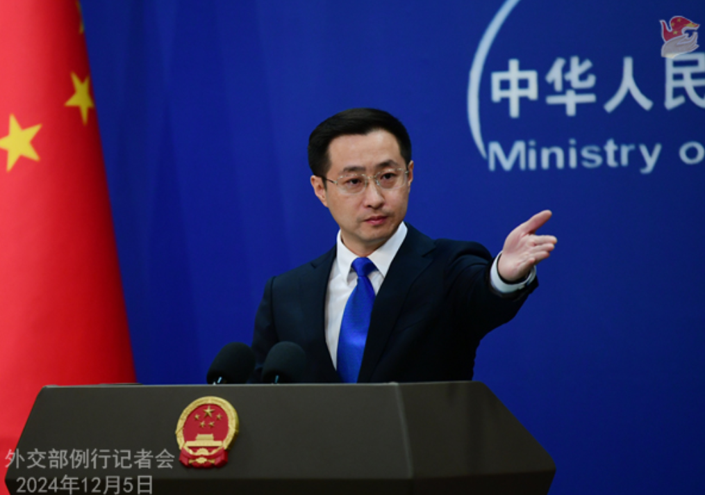 2024年12月5日外交部发言人林剑主持例行记者会。