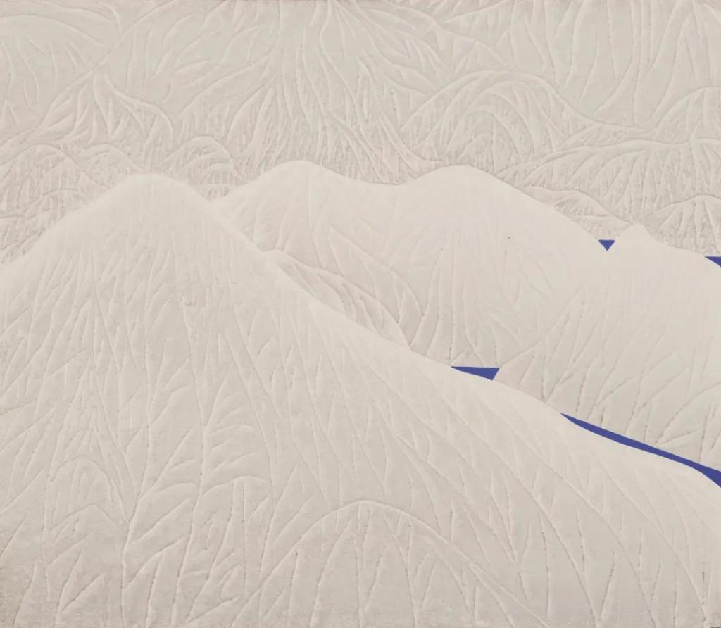 郝伯义 《深谷晴雪》 1987 版画