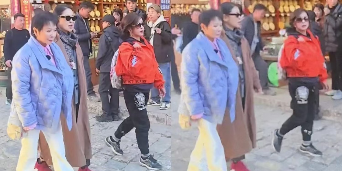 刘晓庆与倪萍蔡明同游丽江古城 步履稳健状态更好一些封面图