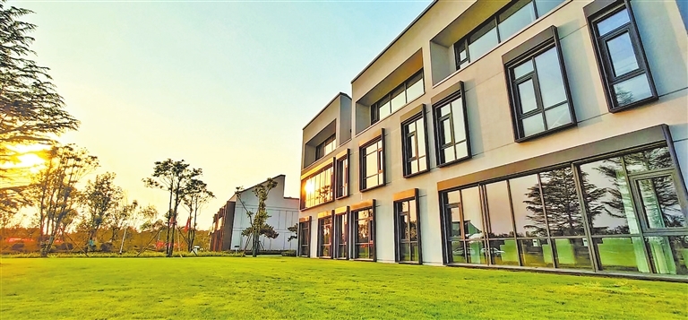 五方建科自主建造的河南首个超低能耗建筑样板房“五方科技馆”。受访者供图