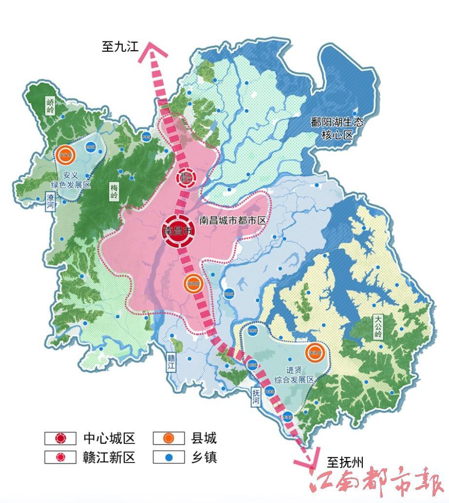 南昌空间发展蓝图出炉 2035年实现“124高铁交通圈”