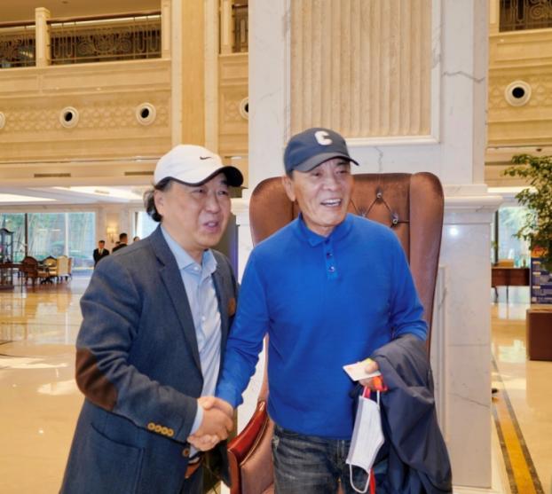 在南京采访演员刘威 (2023年摄)