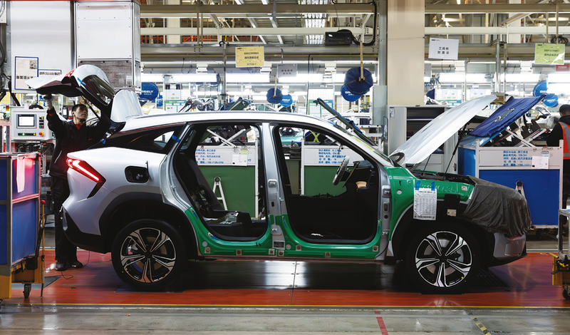 吉利银河L7整车生产线