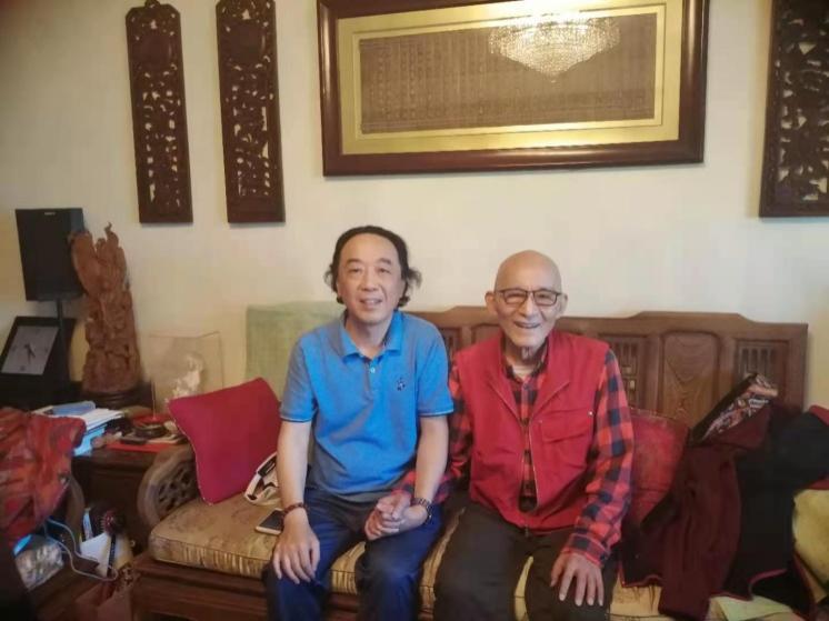 夏天在北京做客游本昌师长寓所 (摄于2020年)