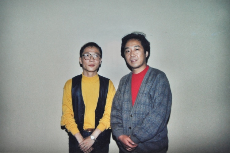 在沈阳采访歌手李春波 (1998年摄)