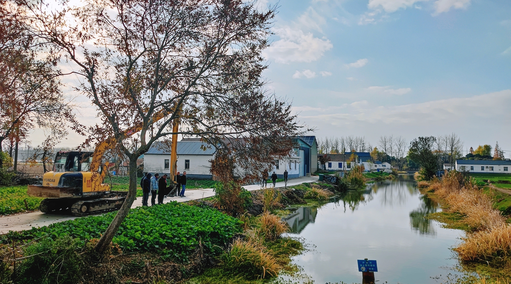 盐都区龙冈镇三旺村:河道清淤焕新颜,乡村振兴正当时