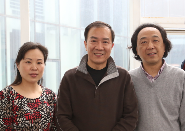 我们夫妇在南京与演员戴志诚 (2014年摄)