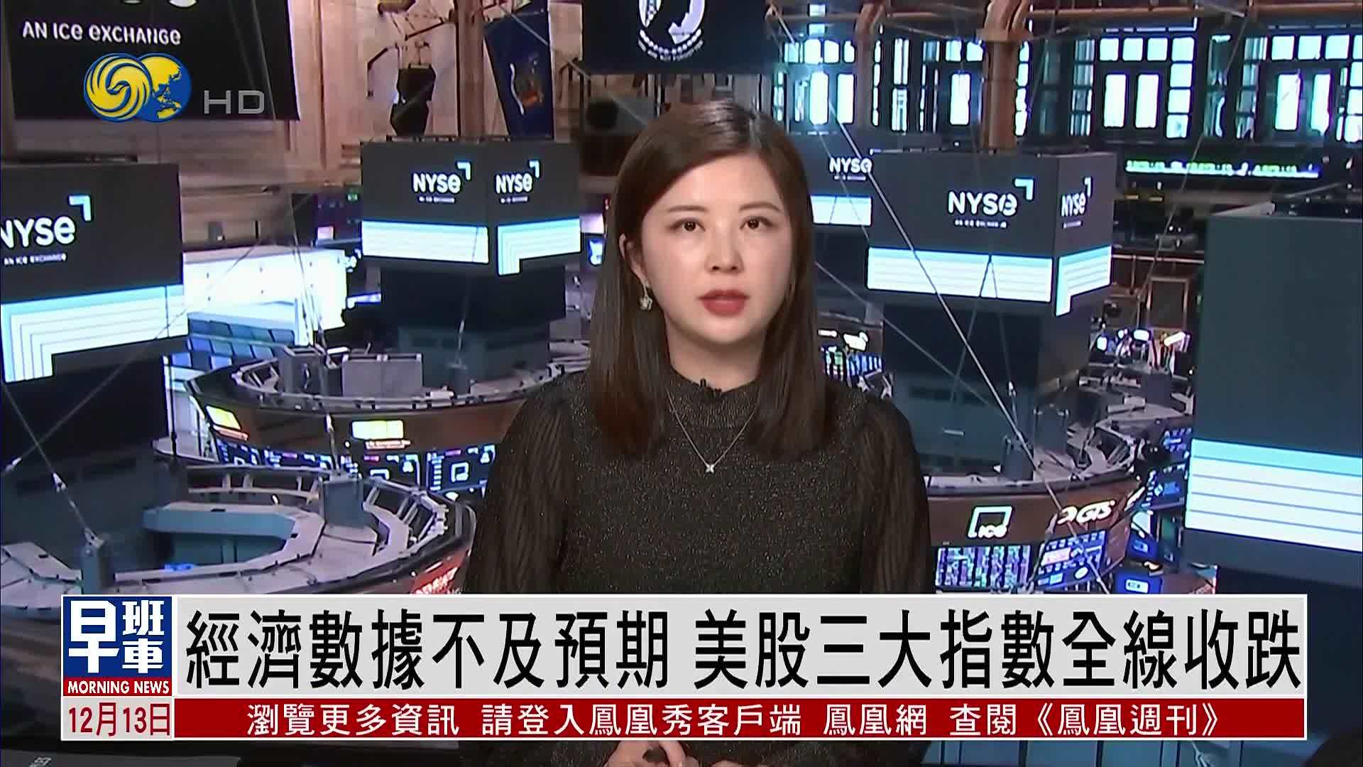 经济数据不及预期 美股三大指数全线收跌