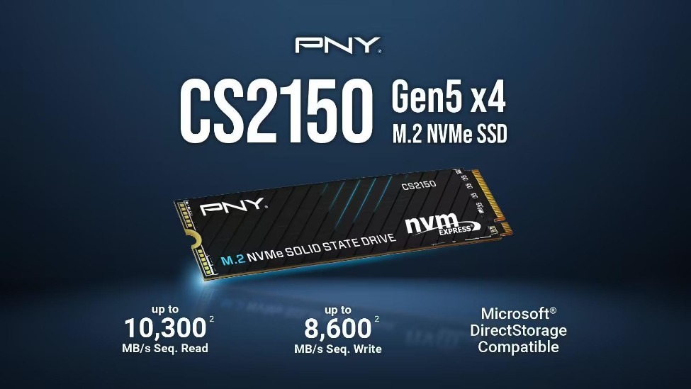 HMB方案，PNY推出PCIe 5.0×4固態硬盤CS2150