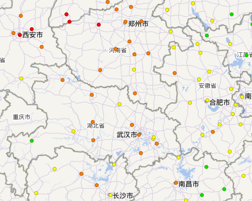 图 2024年12月12日15时空气质量实时报