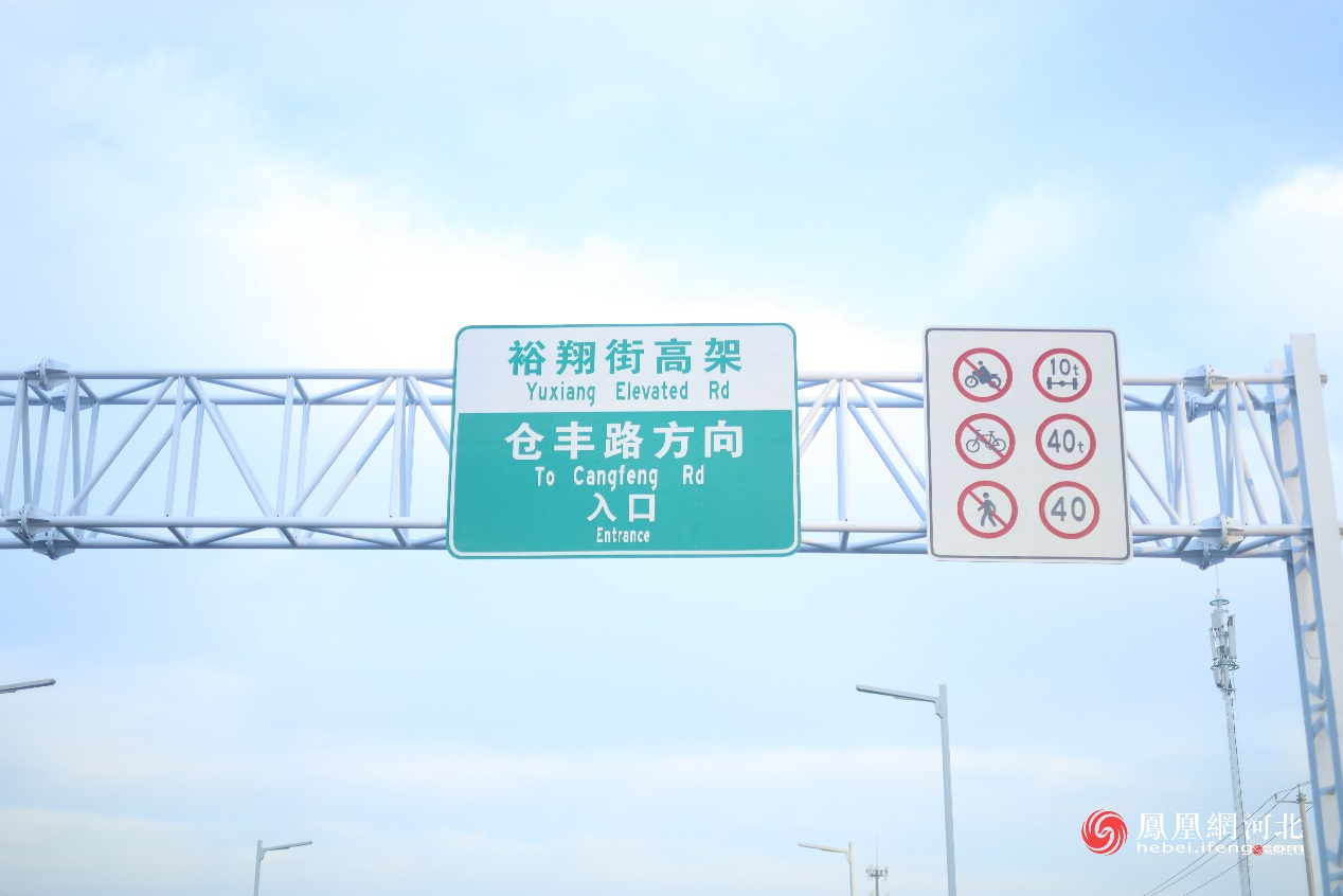 裕翔街高架路标