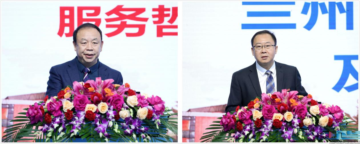 沙勇忠、王为分别介绍学校哲学社会科学、自然科学情况