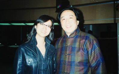 在央视采访主持人庞晔 (2008年摄)