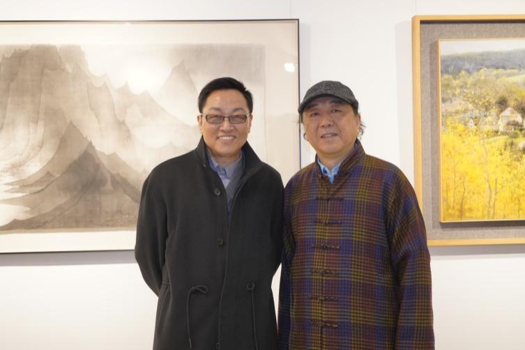 在南京采访国画家高云 (2021年摄)