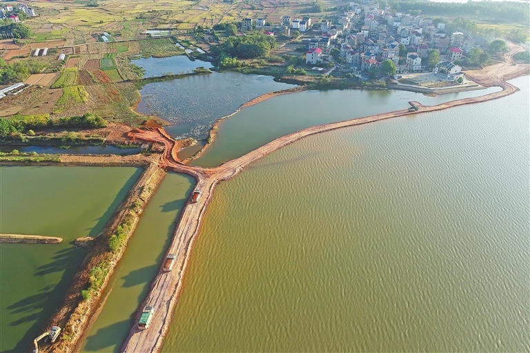 鄱阳湖蓄滞洪区（珠湖）安全建设工程有序推进 完工后将惠及10余万人