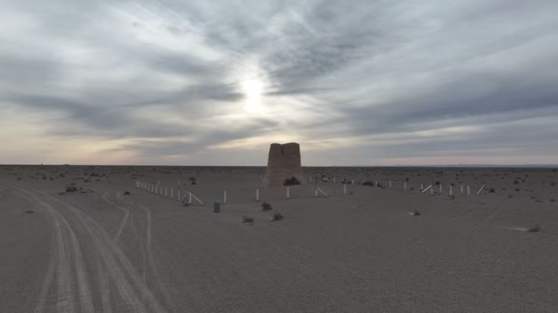 敦煌市瓜州县境内的汉长城烽燧