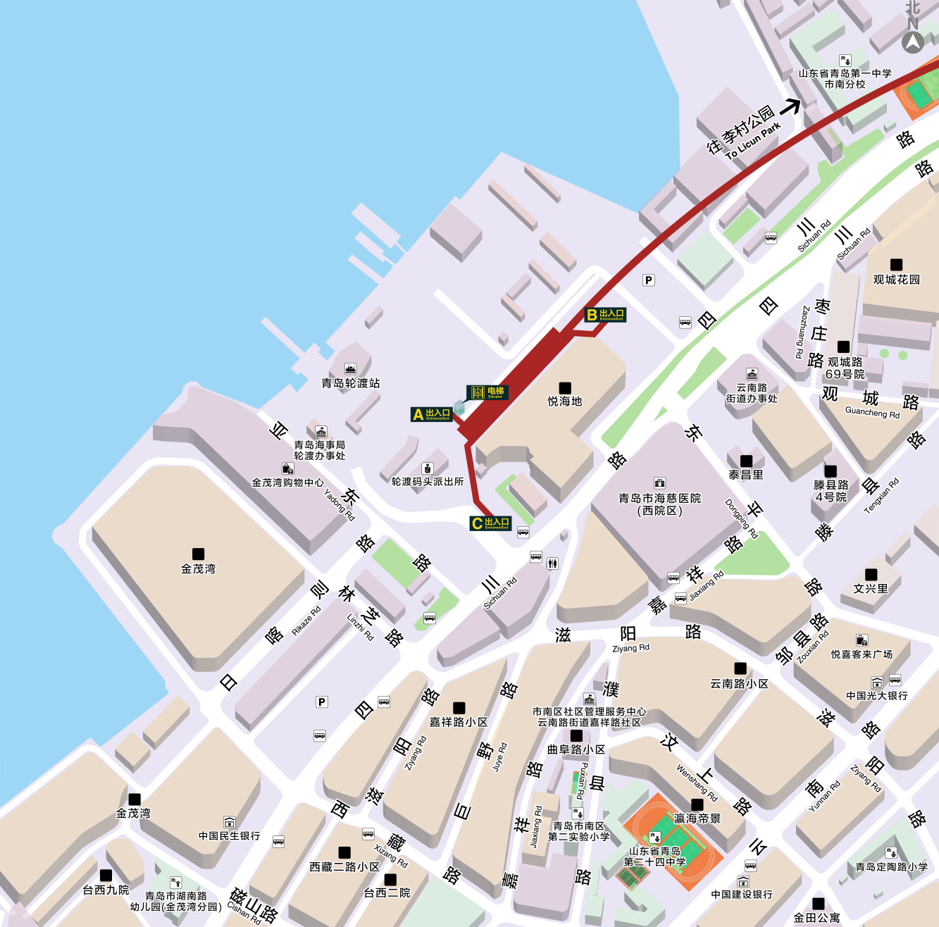 青岛地铁2号线西延段，12月18日正式开通
