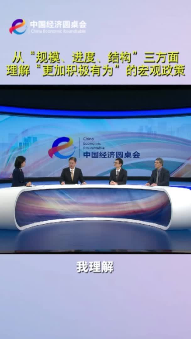 中国经济圆桌会｜从“规模、进度、结构”三方面理解“更加积极有为”的宏观政策