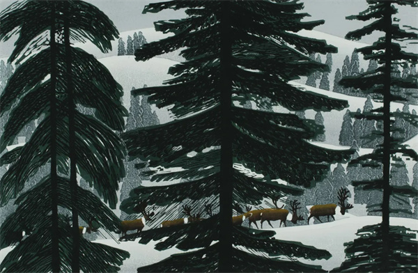 周冬华 《盛冬》 2016 版画